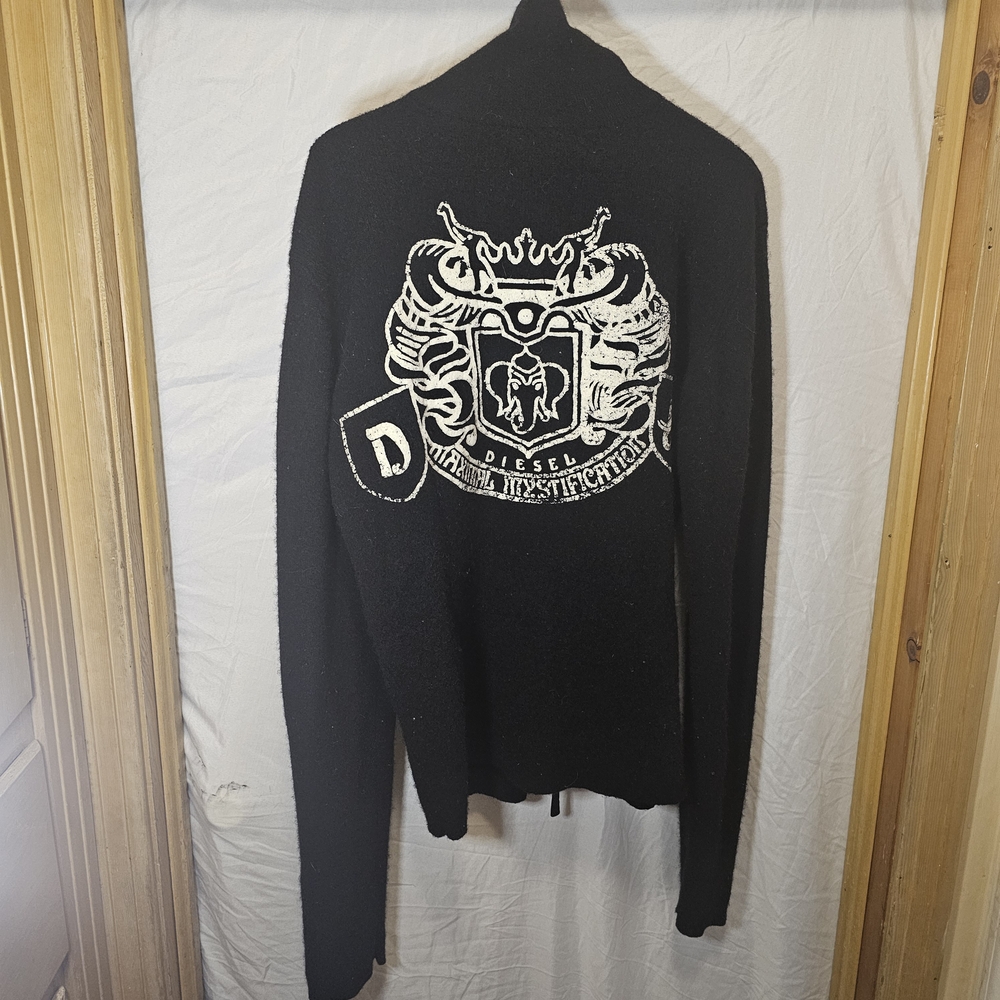 Vintage Diesel Wool Zip Women's Jacket L "Maximal Mystification"